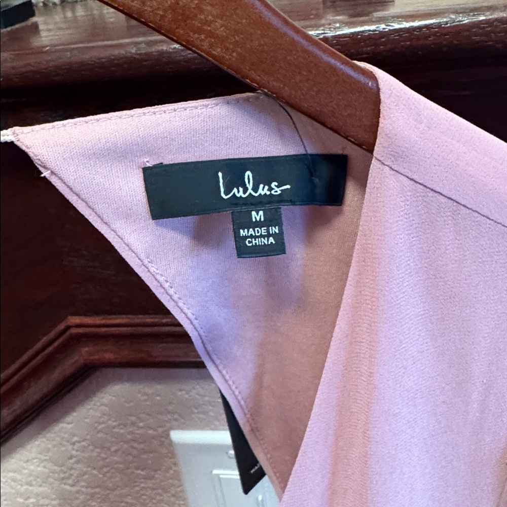 Lulu's Blush Long Sleeve Open Back Maxi Dress Dress Romantic Elegant Occasion - Picture 8 of 9